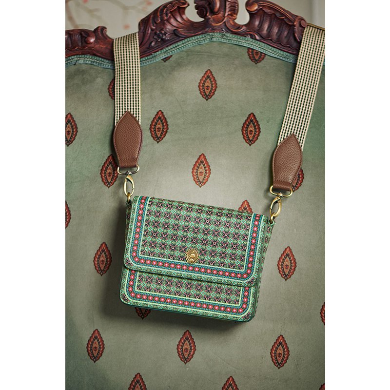 Cross Body Tas Groen Smal Pip Studio