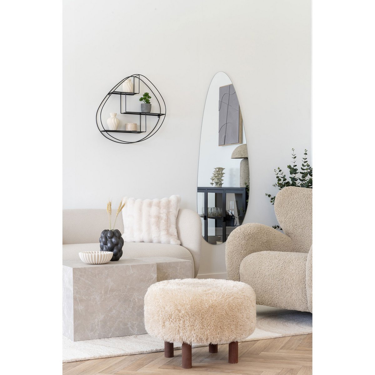 Poef Lichtbruin