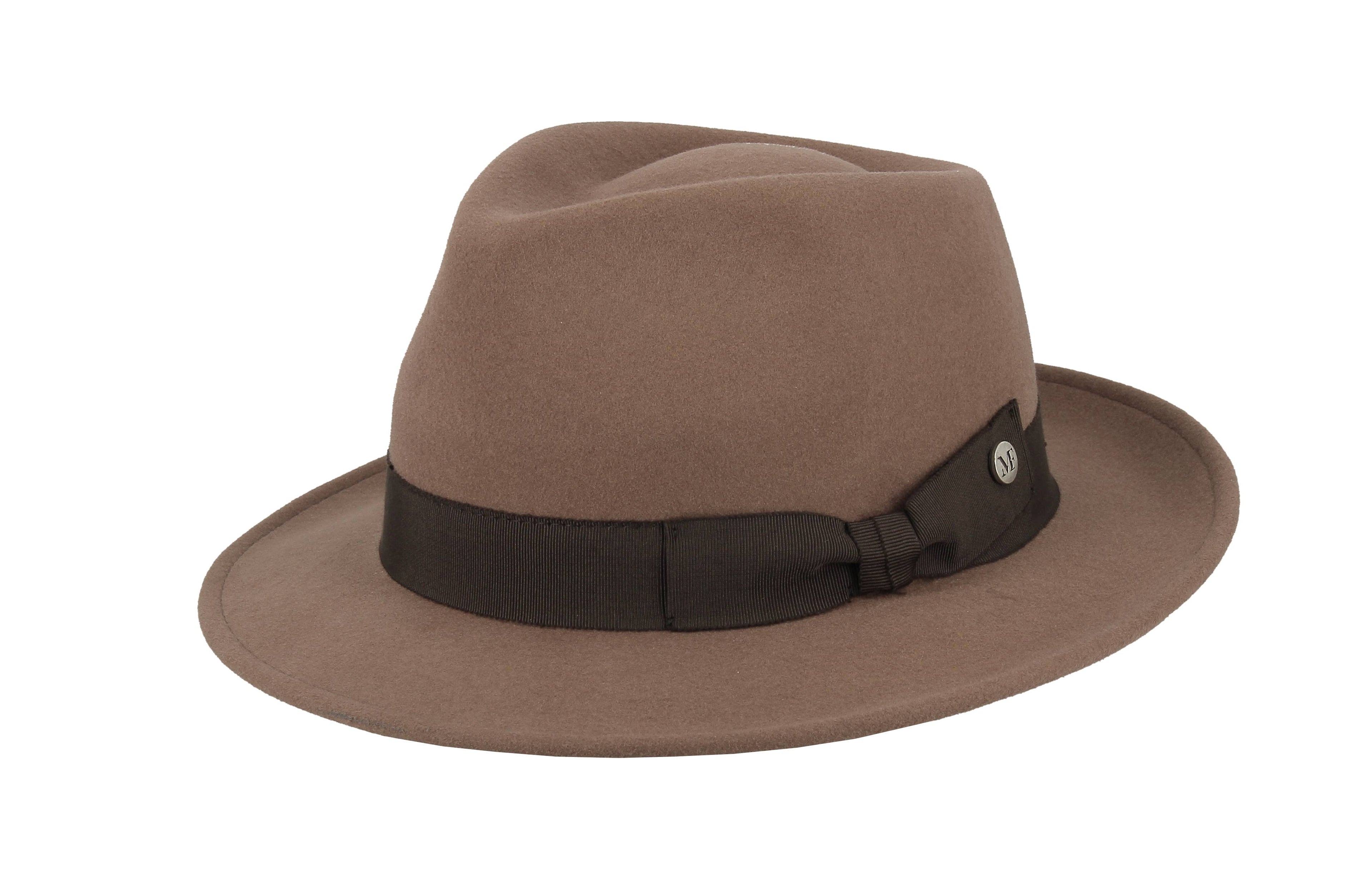 Hoed taupe kasjmierwol