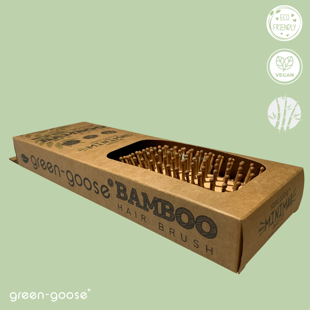 Bamboe natuurlijke haarborstel XL