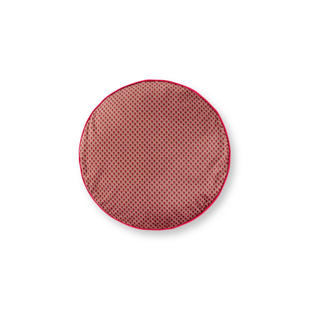 Kussen Rond Donker roze rood 40cm