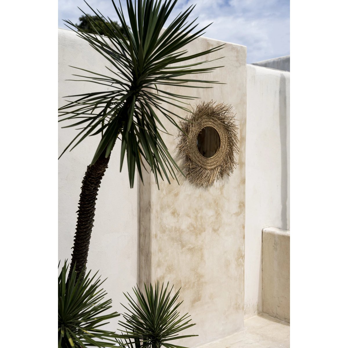 Rotan Spiegel - Naturel - M
