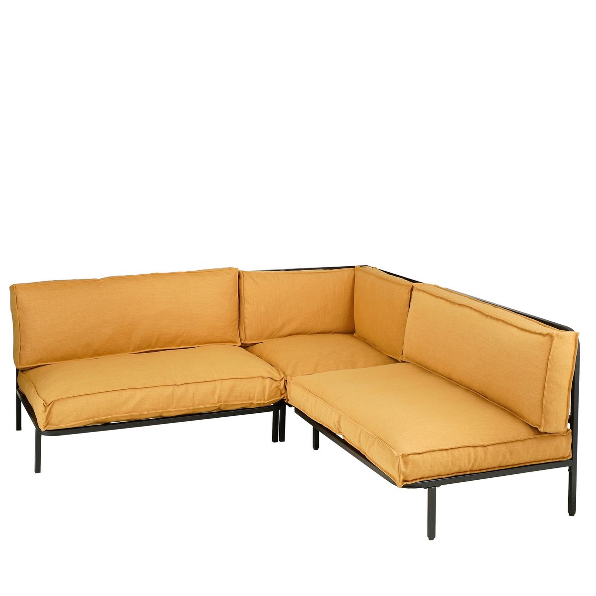 Loungebank Zwart Celo - L122 x B83 x H78 cm - Metaal - Zwart