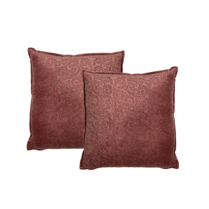 Fluwelen kussen Marina roze 45x45