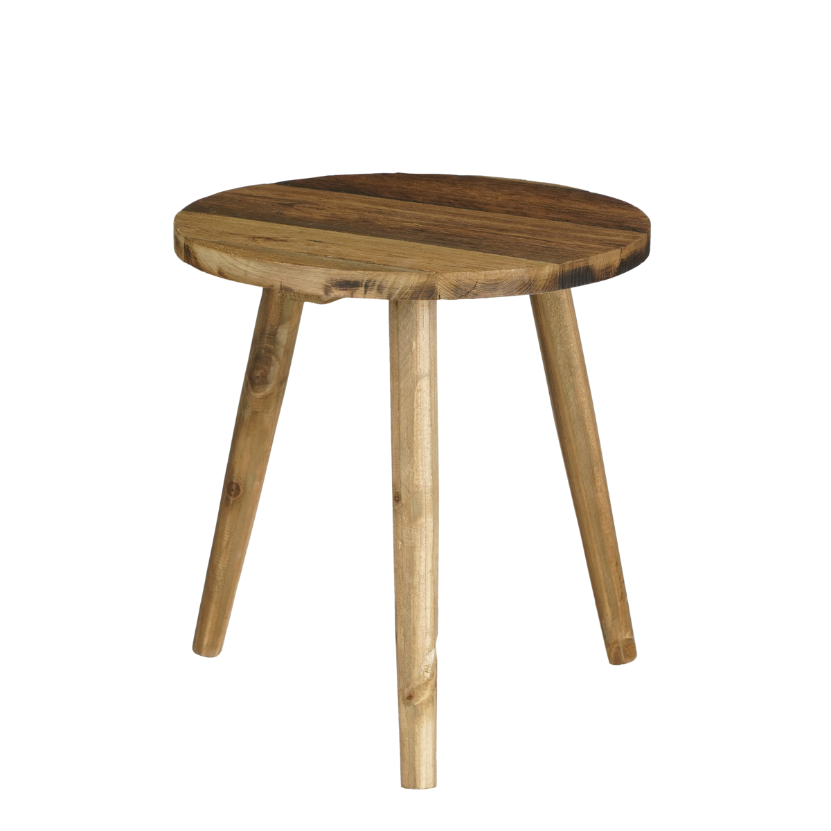 Bijzettafel van gerecycled Hout - Bruin