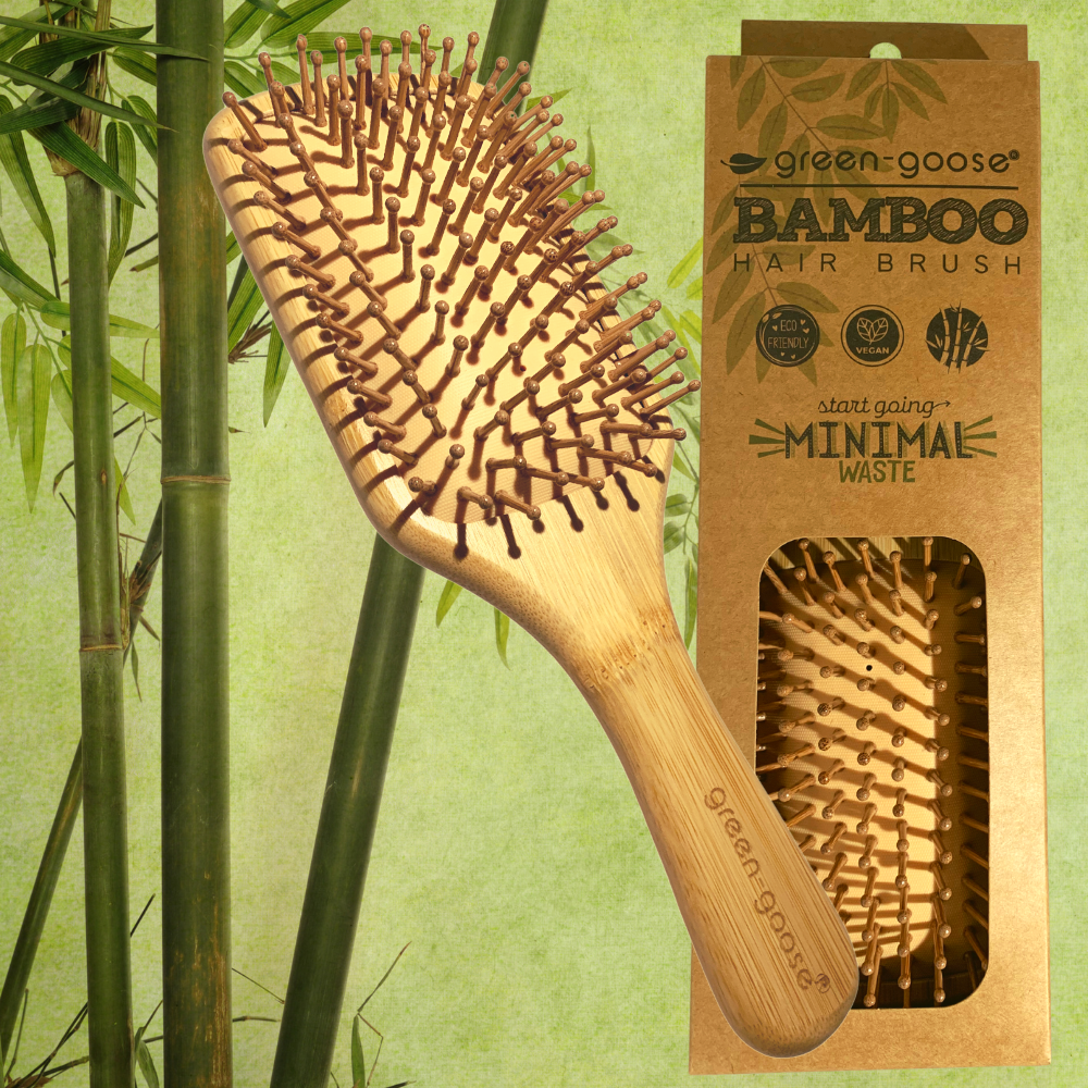 Bamboe natuurlijke haarborstel XL
