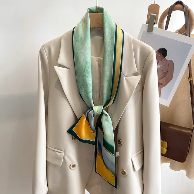 Smalle bedrukte sjaal 30 verschillende designs