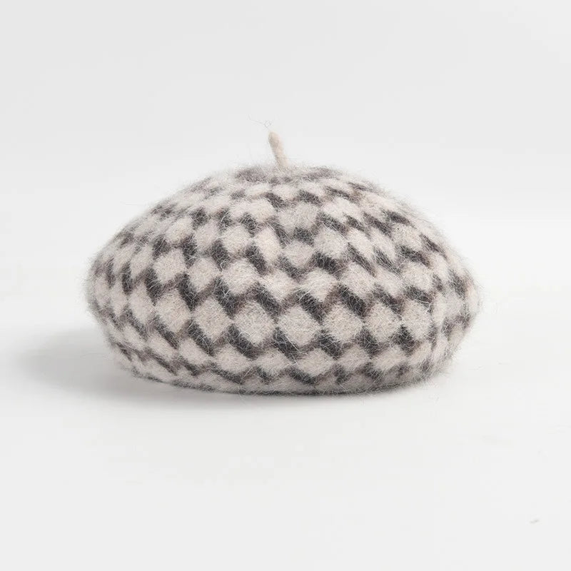 Zachte Franse baret van angora wol