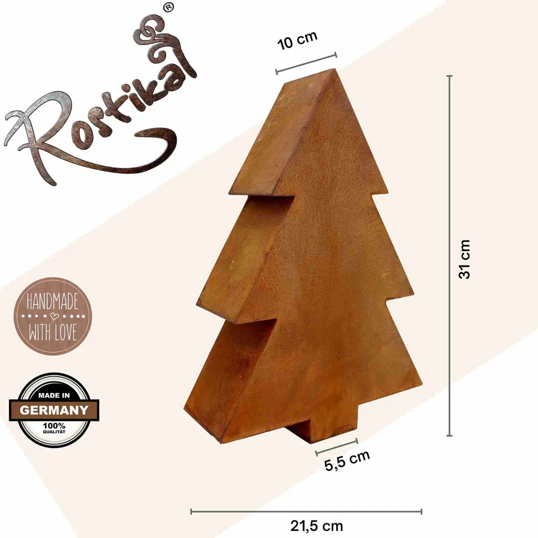 Kerstboom roest metaal 2 maten