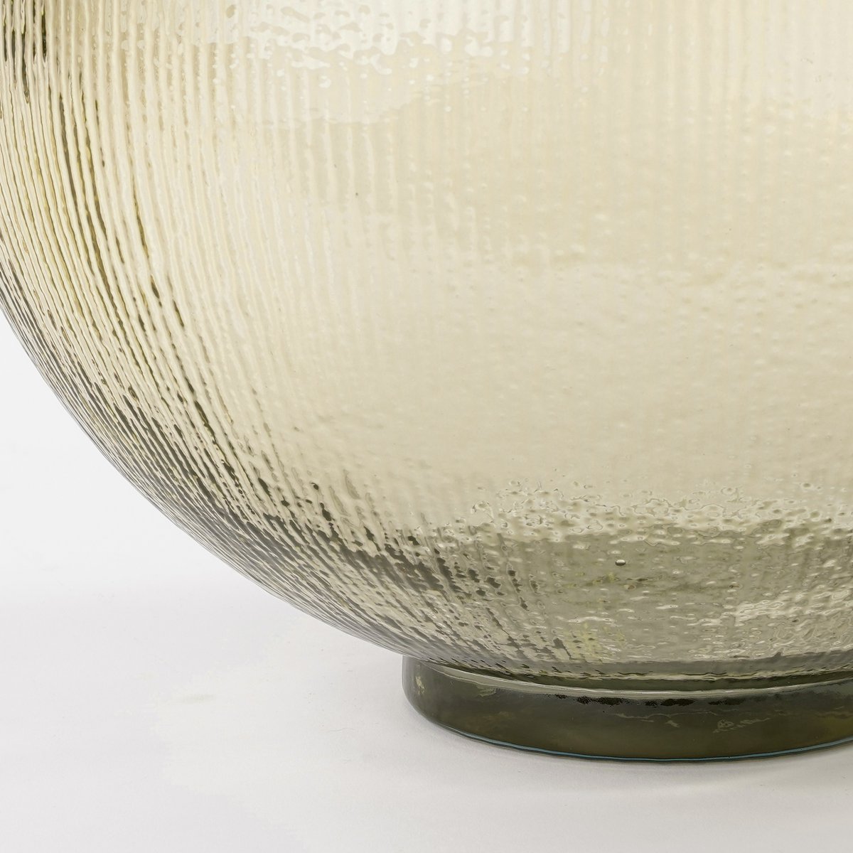 Fles Vaas - Lichtbruin - H42 x Ø34 cm - Gerecycled Glas - Firenza