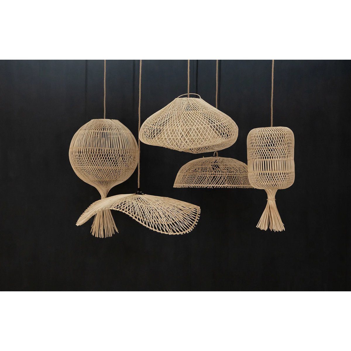 Vloerlamp/Hanglamp The Dumpling - Naturel - L