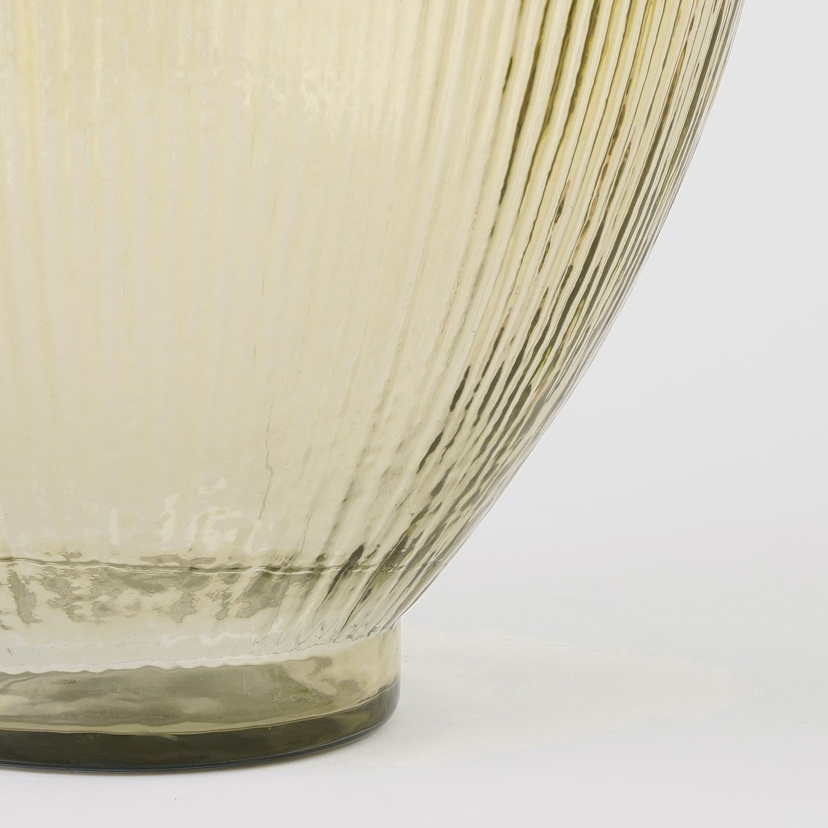 Fles Vaas - Lichtbruin H59 x Ø29 cm - Gerecycled Glas - Lichtbruin Firenza