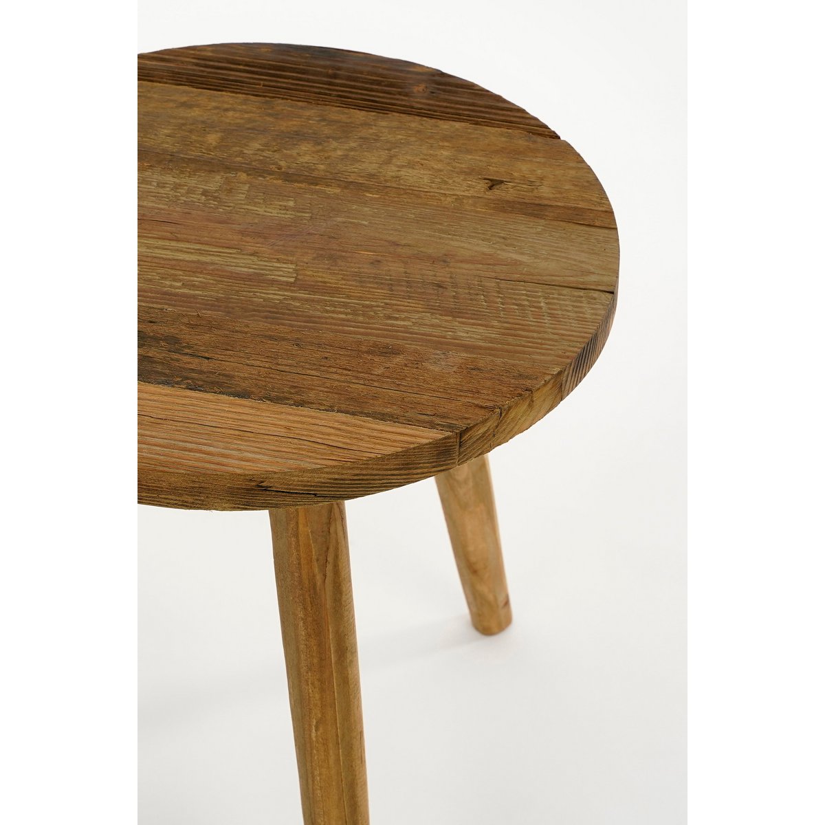 Bijzettafel van gerecycled Hout - Bruin