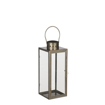 Lantaarn Goud Arzilla - L14 x B13 x H35 cm
