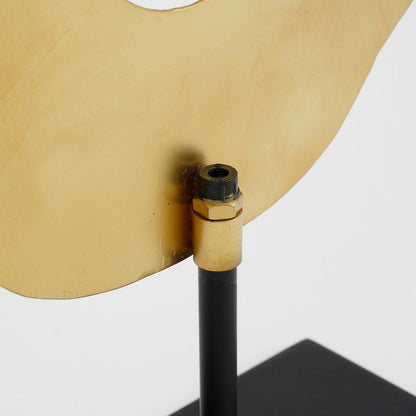 Ornament op Voet - Metaal - Lichtgrijs