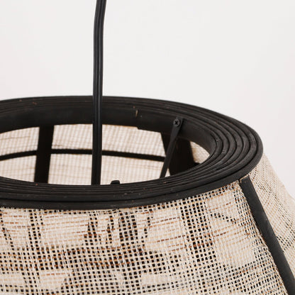 Hanglamp Linnen- H46 x Ø29 cm - Linnen - Off White