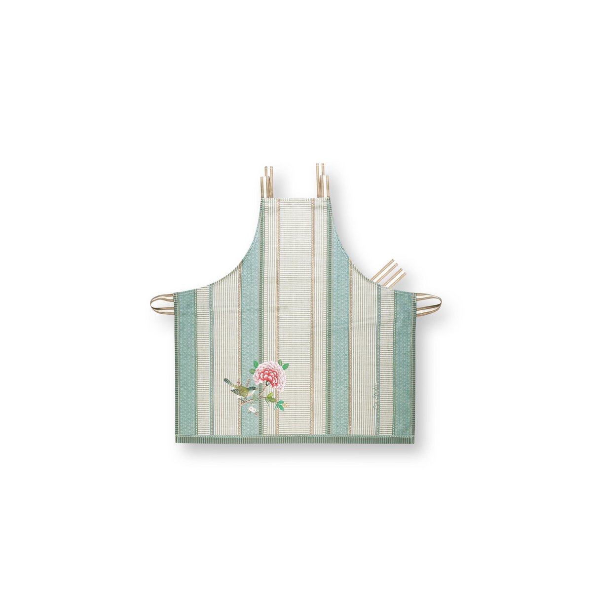 Kookschort Apron Blushing Birds Blue 85x88cm