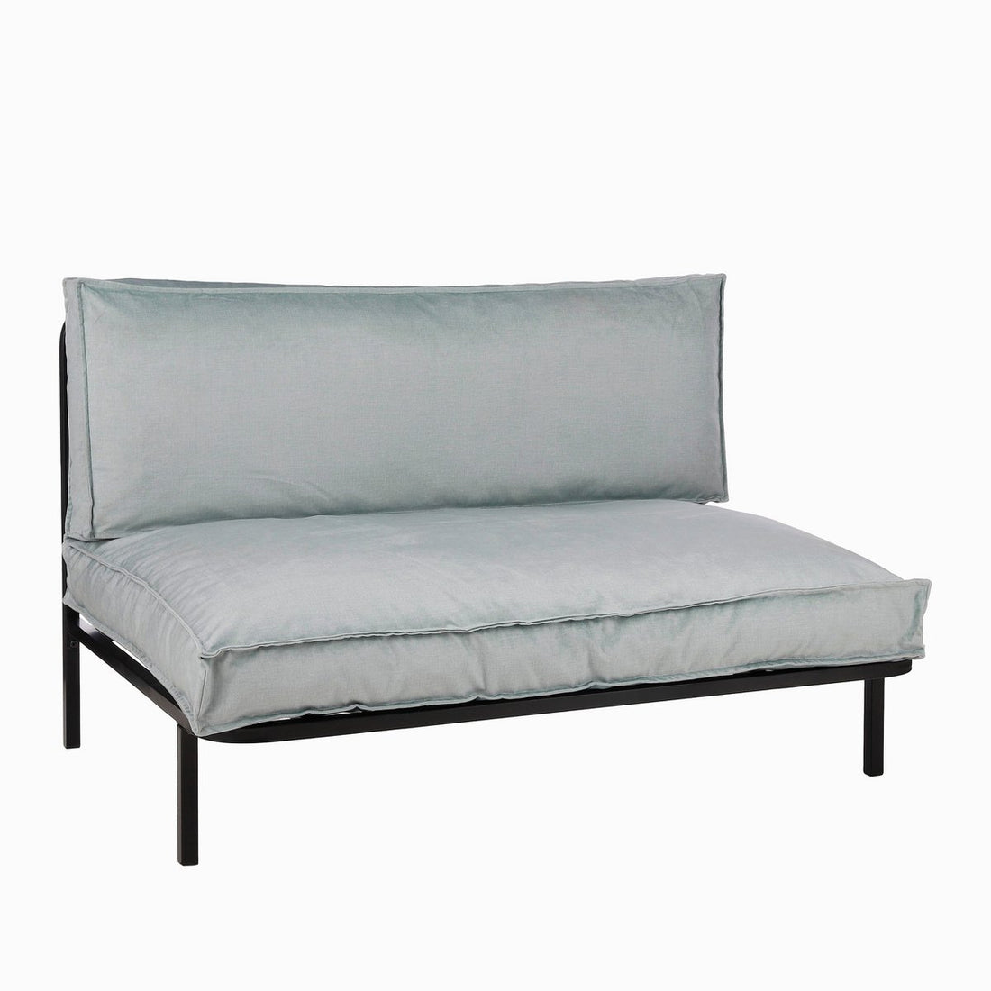 Loungebank Zwart Celo - L122 x B83 x H78 cm - Metaal - Zwart