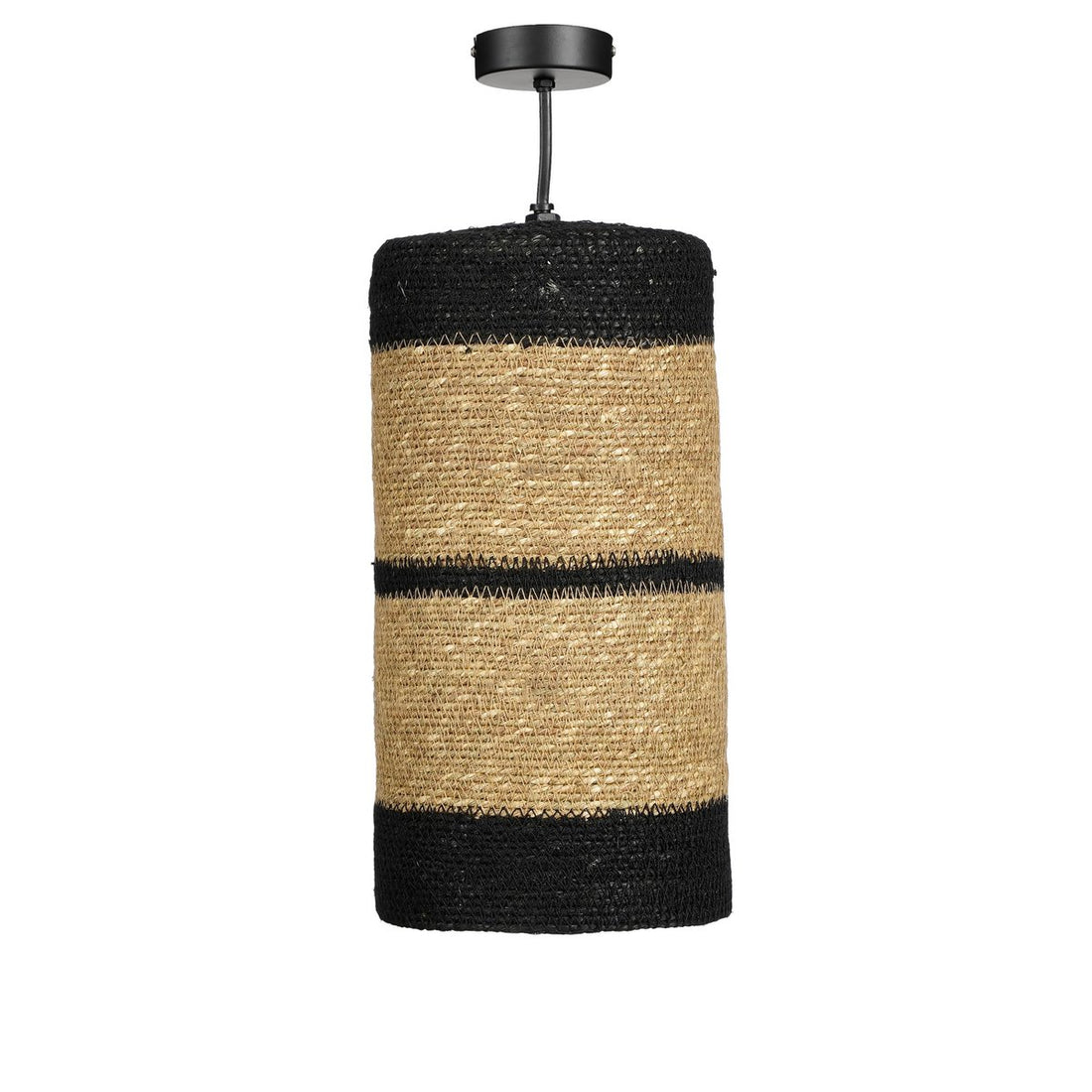 Hanglamp Jute Zwart Jinx- H30 x Ø15 cm