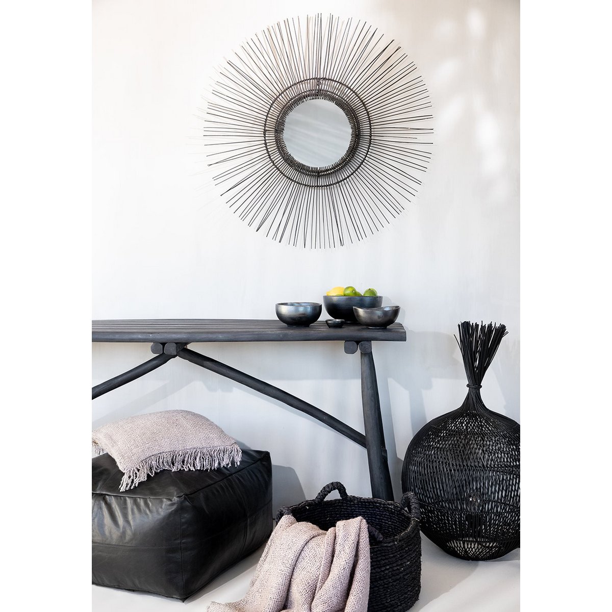 Vloerlamp - Hanglamp - Zwart De Wonton
