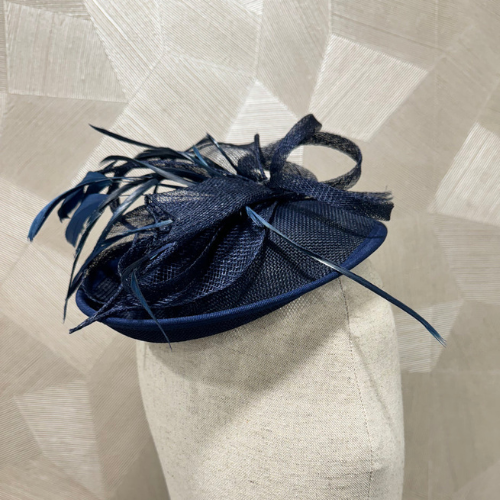 Fascinator donkerblauw