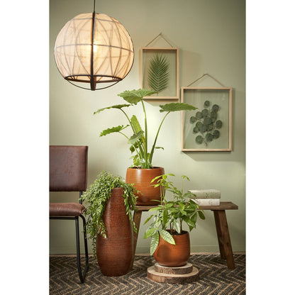 Hanglamp Off White Linnen Pella - H50 x Ø51 cm