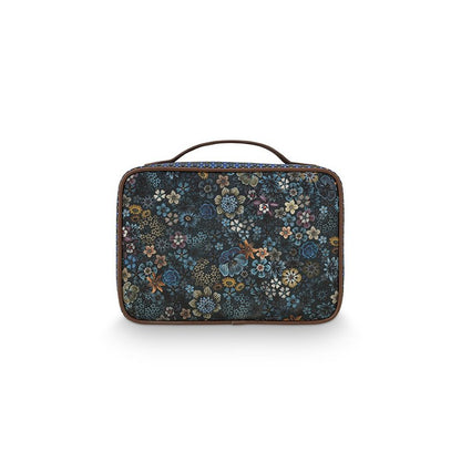 Beauty Case Pip Studio Square Large Tutti i Fiori Blue 27x19x10cm