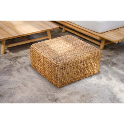 Poef Hyacint Vierkant - Naturel - M