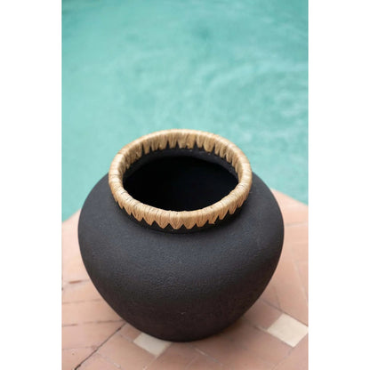 Vaas - Zwart Naturel - M De Styly
