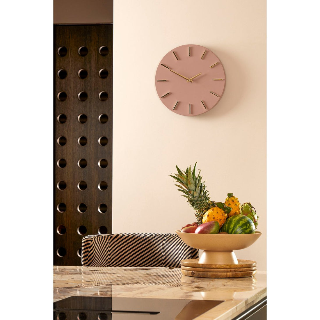 Wandklok - Brixen Ø36 cm - Roze