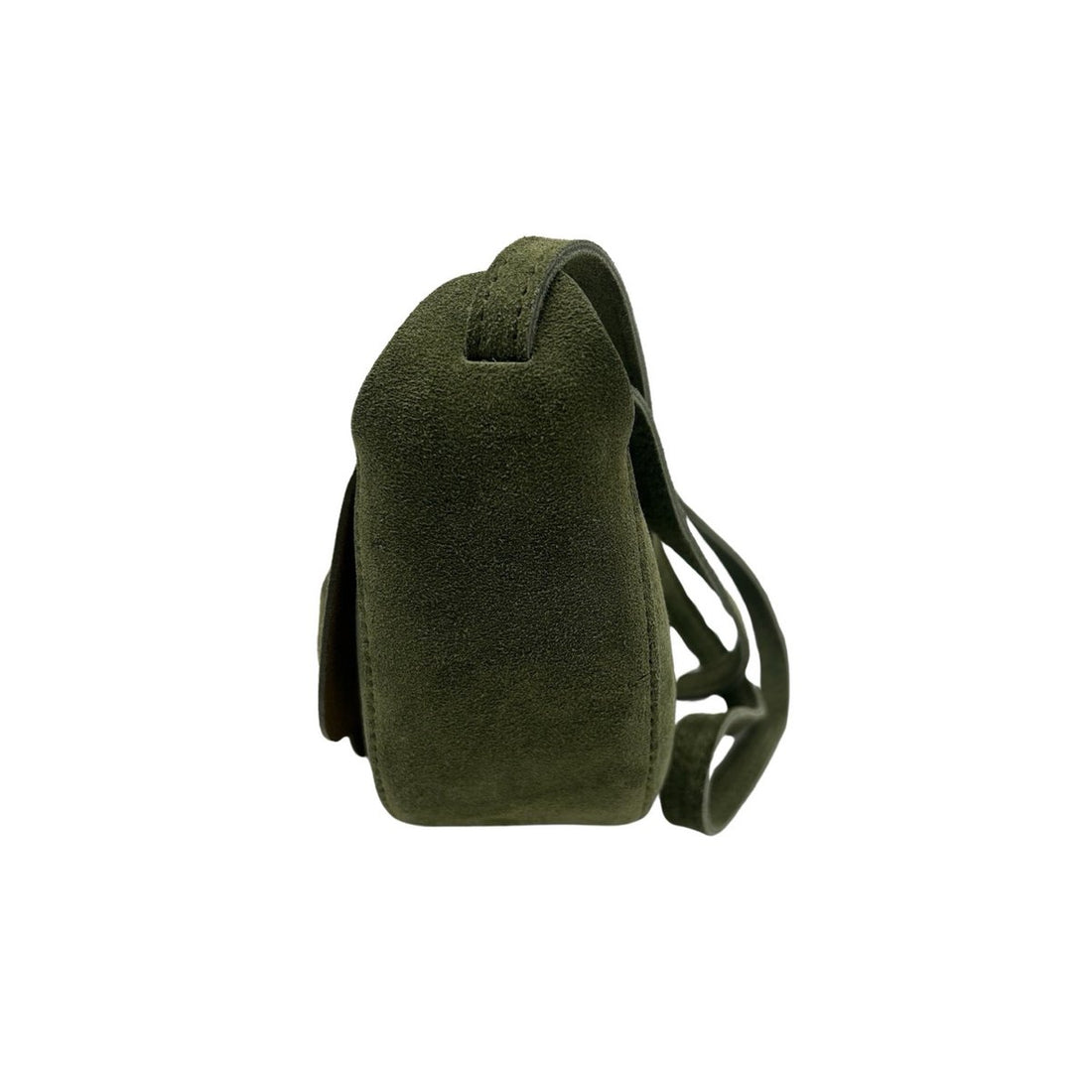 Suede schoudertas Margot