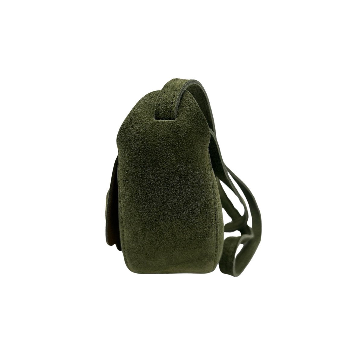 Suede schoudertas Margot