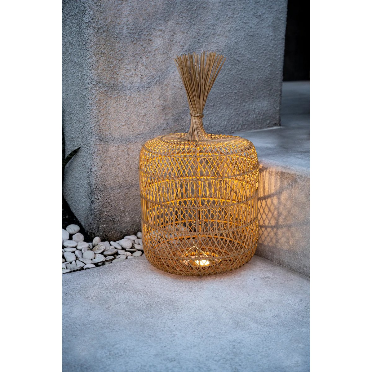 Vloerlamp/Hanglamp The Dumpling - Naturel - L