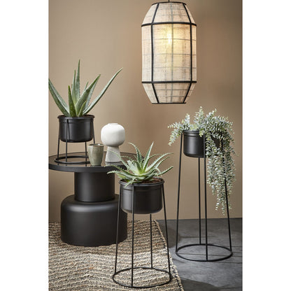 Hanglamp Pella - H58 x Ø33 cm - Linnen - Off White