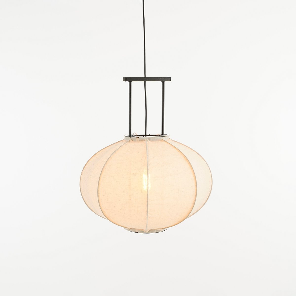 Hanglamp Linnen Pego- H55 x Ø50 cm- Off White
