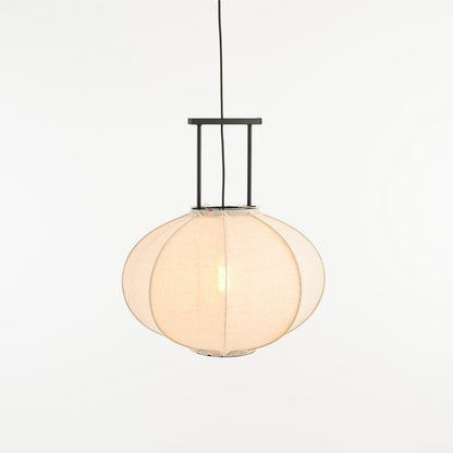 Hanglamp Linnen Pego- H55 x Ø50 cm- Off White