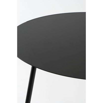 Bijzettafel Zwart Metaal Pontus - Set van 2 - H45 x Ø55 cm