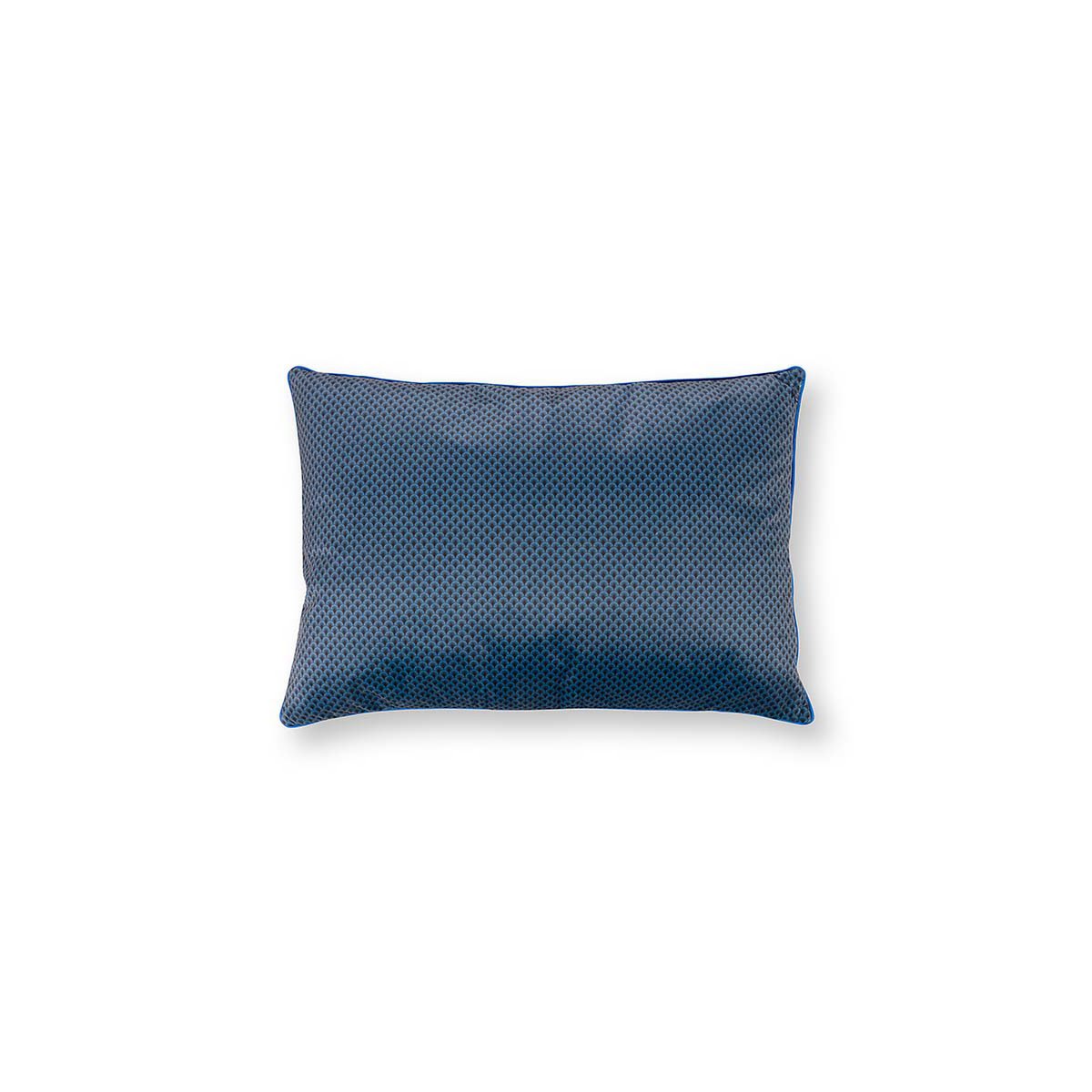 Kussen gebloemd donkerblauw