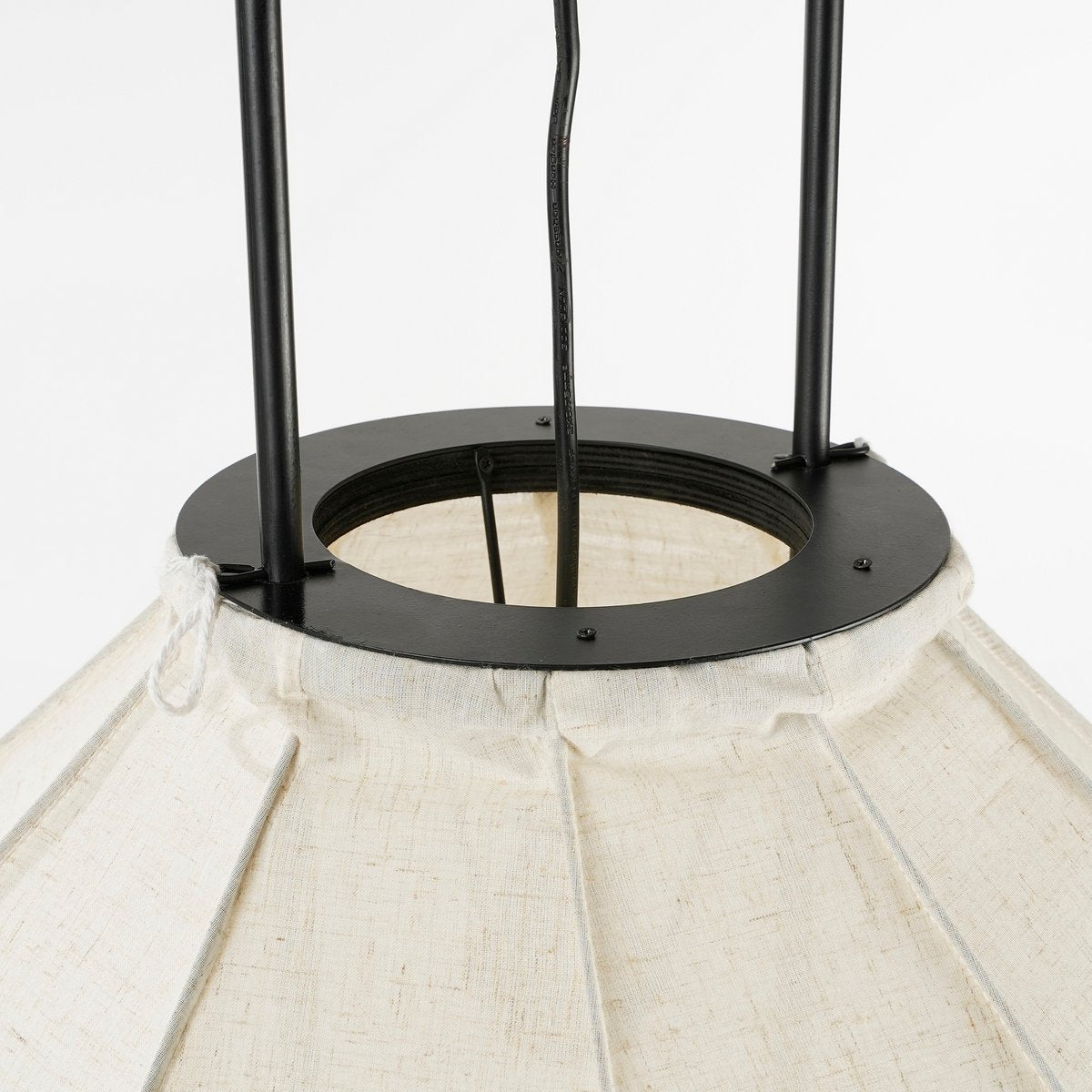 Hanglamp Linnen Pego - H94 x Ø70 cm - Linnen - Off White