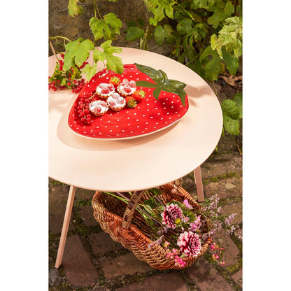Bord Aardbei - L36 x B29 x H3 cm - Rood