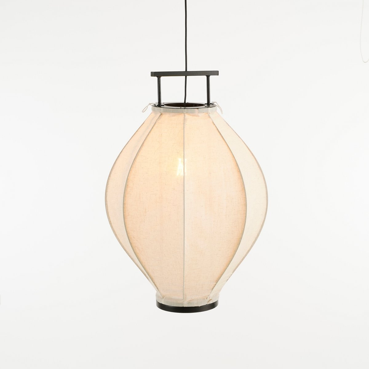 Hanglamp Linnen Pego- H73 x Ø54 cm - Off White