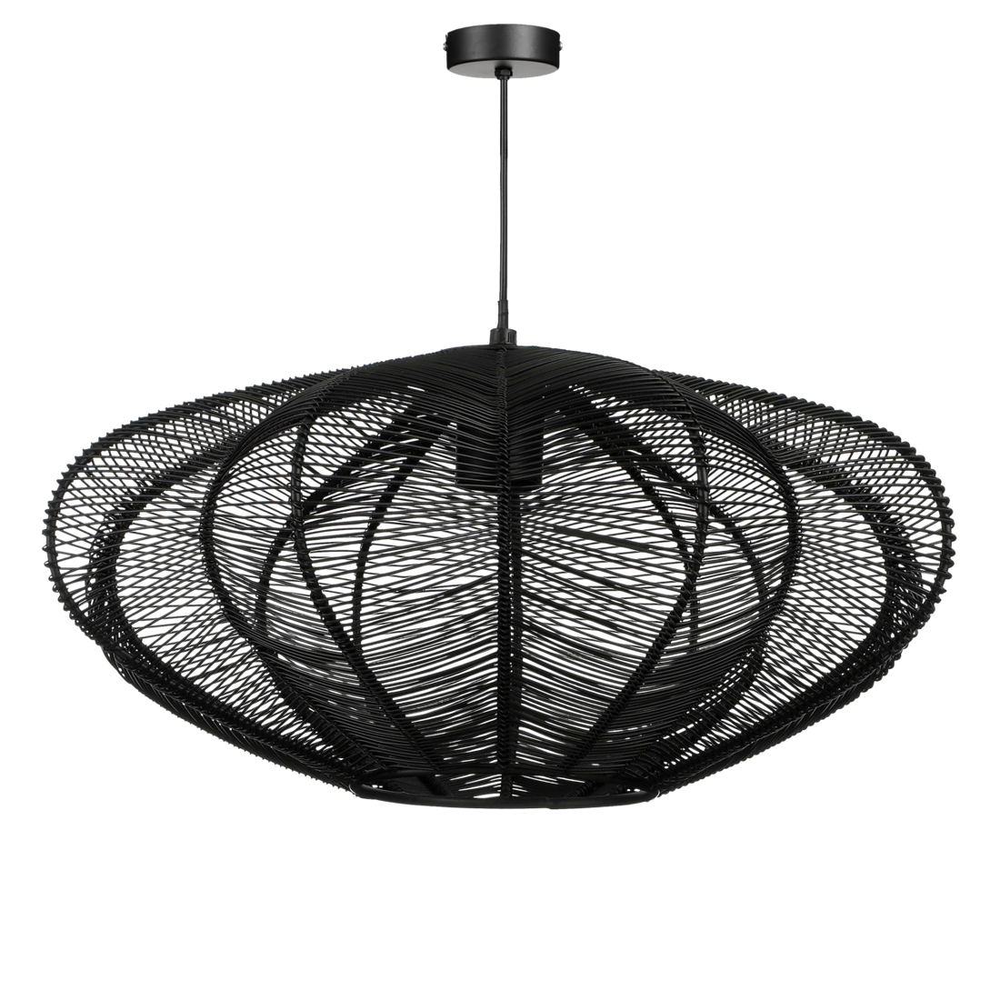 Hanglamp Metaal Zwart Kanti  - H20 x Ø41 cm