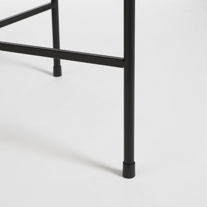 Bijzettafel Leandro - Set van 2 - H53 x Ø45 cm - Zwart