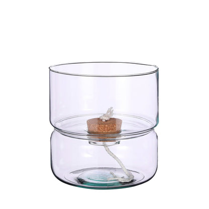 Bloempot met Bewateringssysteem Elements - H22 x Ø19 cm - Glas