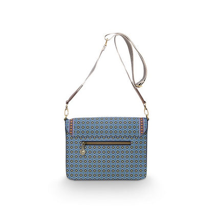 Cross Body Flap Clover Blauw