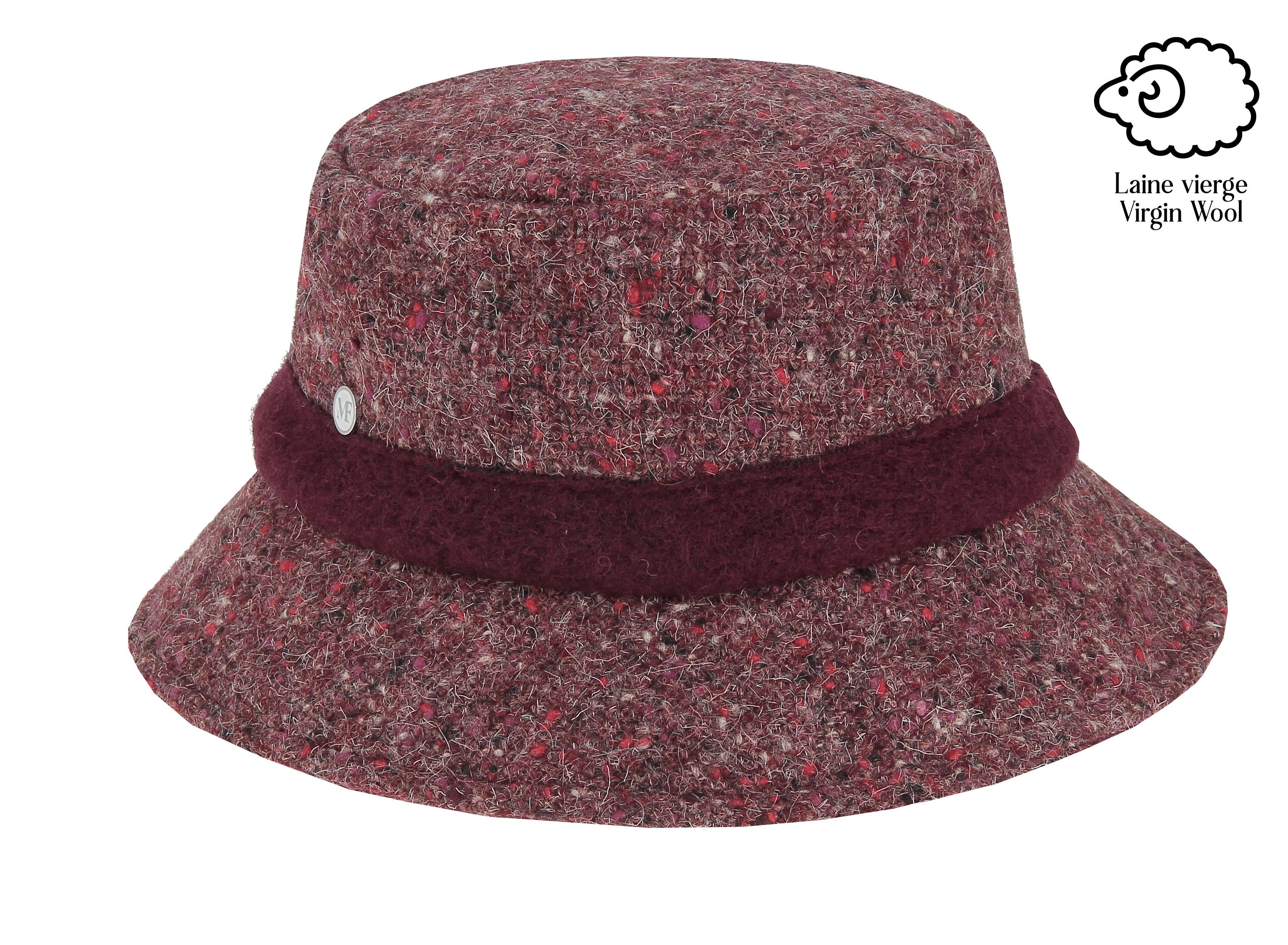 Emmerhoed van Scheerwol Bordeaux