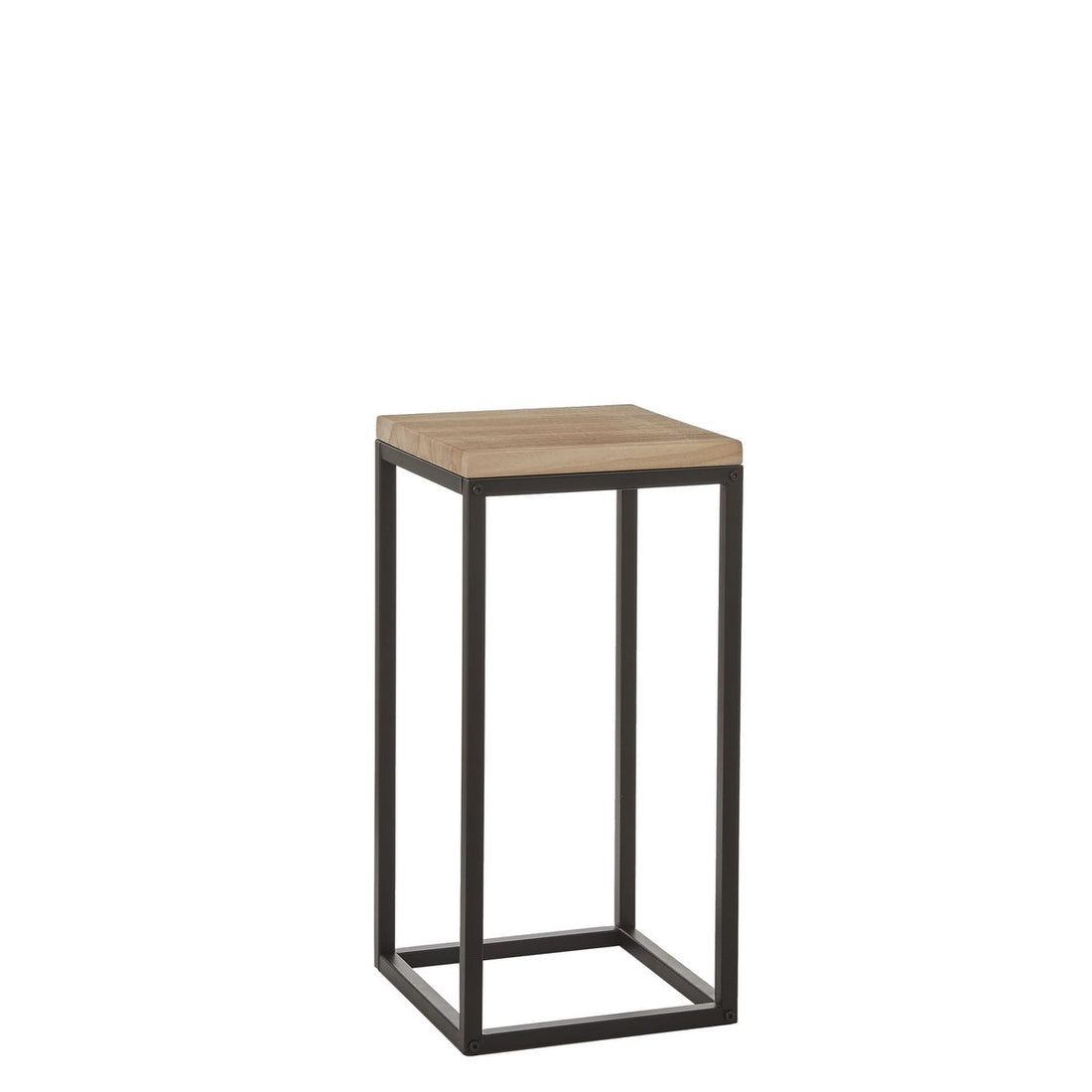 Plantentafel  Hout, Metaal - Zwart