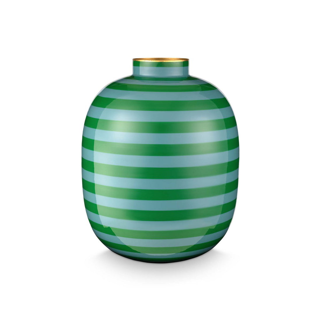 Vaas Metal Stripes Green 32cm