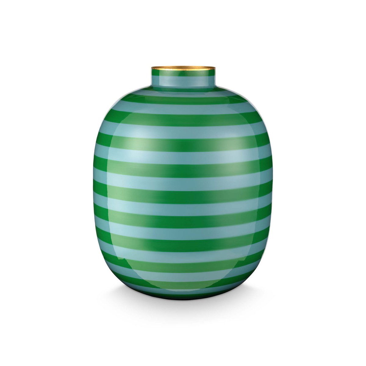 Vaas Metal Stripes Green 32cm