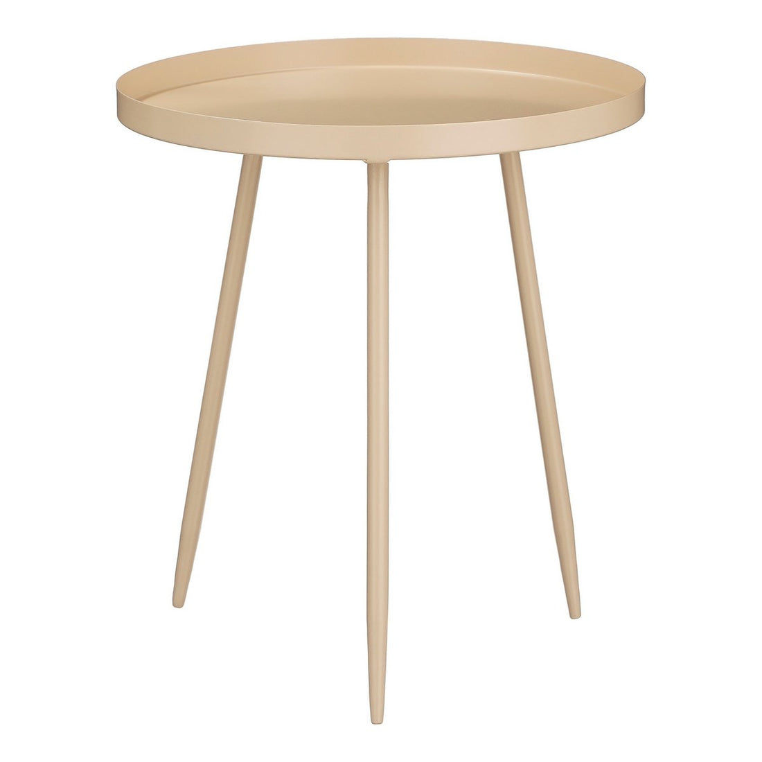 Bijzettafel Metaal Beige - H44 x Ø40 cm